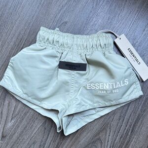 Essentials Fear of God Sage Green Athletic Shorts